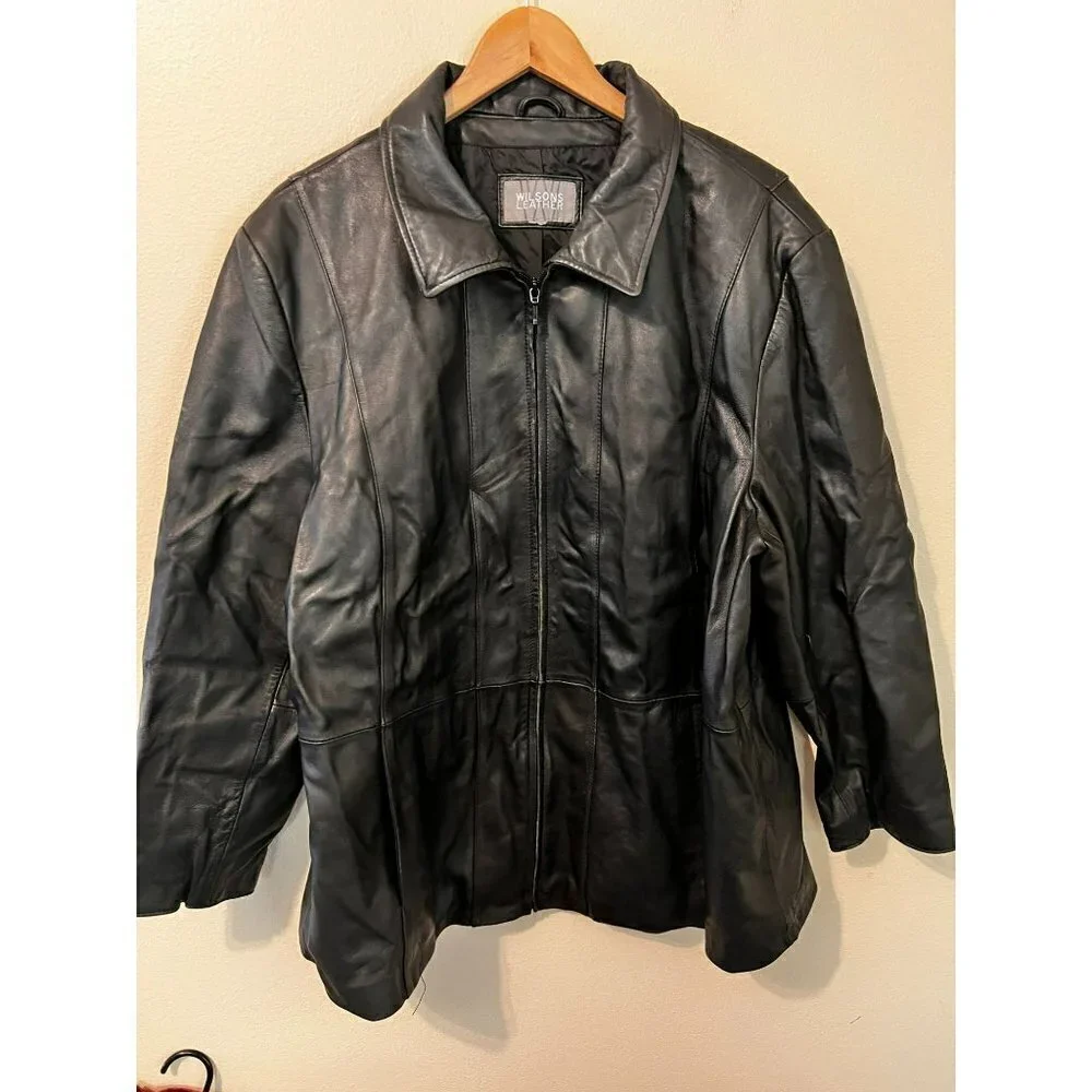 Men's Wilson's Leather Genuine Leather Coat in Size XL [EXCELLENT]